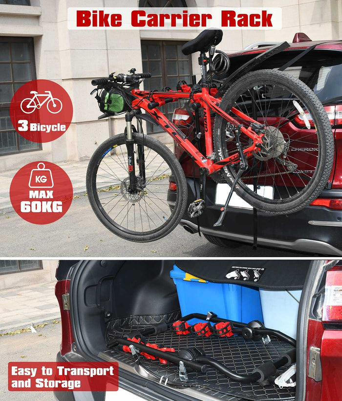 Heavy Duty 3 Bike Rear Car Hanger