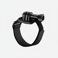 Helmet mount with adjustable Velcro strap for GoPro and lights, secure and stable on helmets