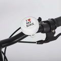 I Love My Bike Bell Fits 22.2mm Diameter Handlebar - White
