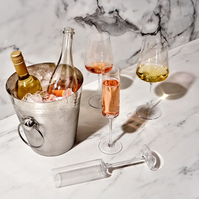 Irving Hammered Ice Bucket in Stainless Steel