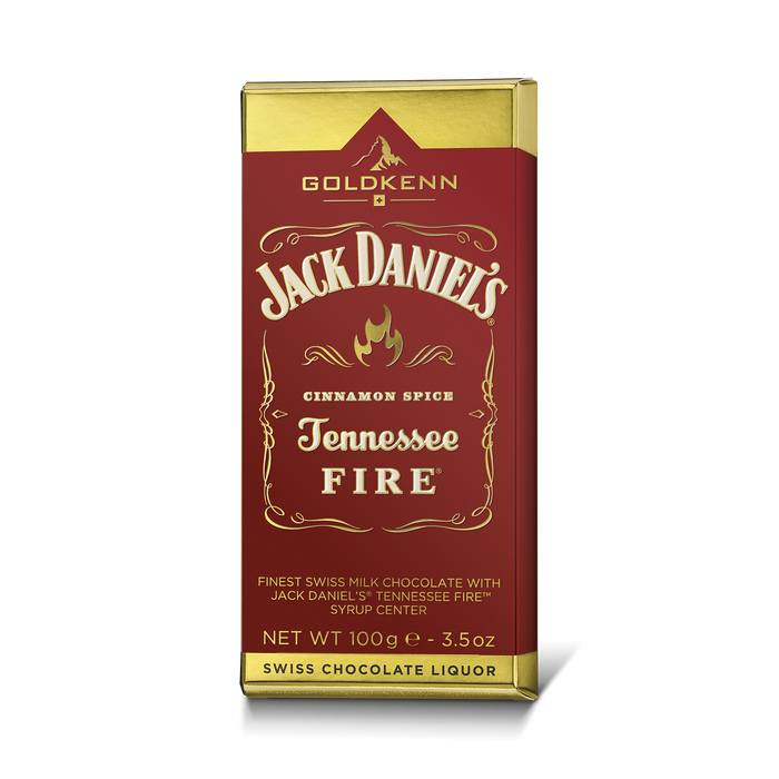 Jack Daniel's Fire Goldkenn Chocolate Bar, 3.5 oz