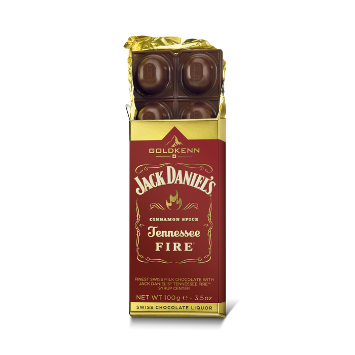 Jack Daniel's Fire Goldkenn Chocolate Bar, 3.5 oz