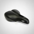Ladies Comfort Saddle 170mm x 240mm Plush Top Dual Density Base - Black/Grey