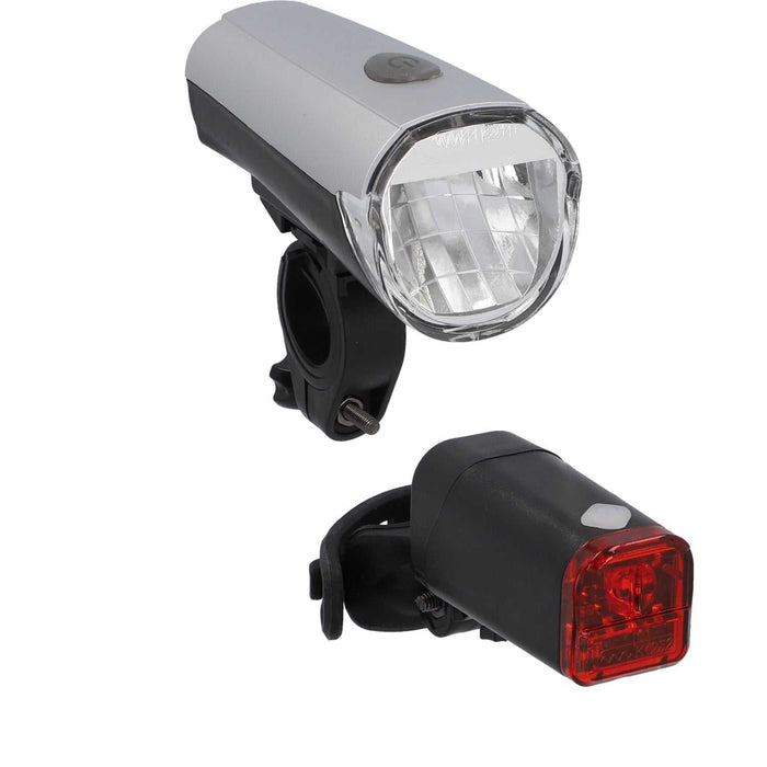 LED Bicycle Headlight + Rearlight Set