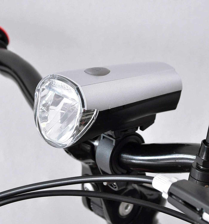 LED Bicycle Headlight + Rearlight Set