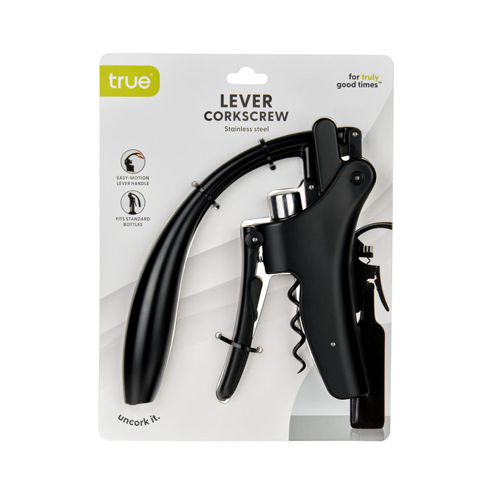 Lever Corkscrew in Black