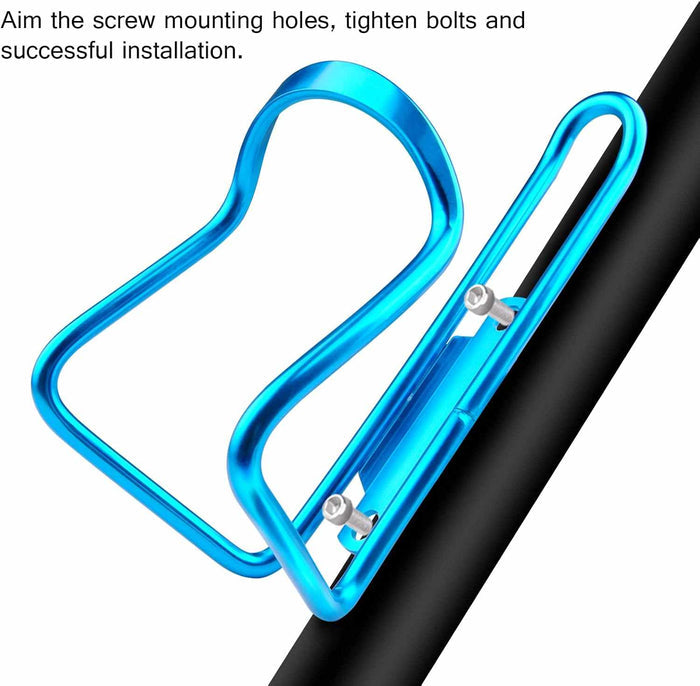 Lightweight Aluminium Water Bottle Cage | Blue