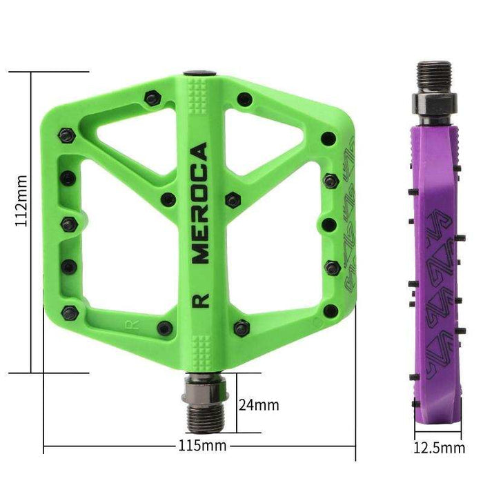 Lightweight Nylon Mountain Bike Pedal - Purple