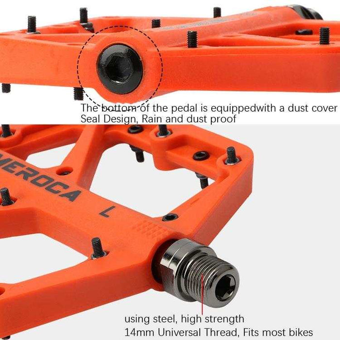 Lightweight Nylon Mountain Bike Pedal - Purple