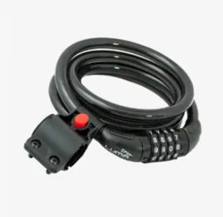 LUMA Combination Lock 15mm x 1500mm Includes Bracket - Black