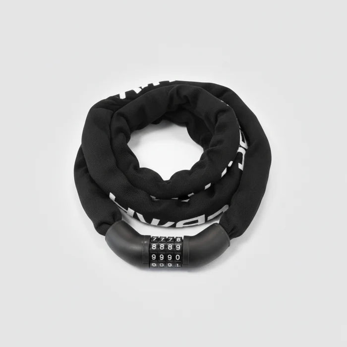 LUMA Lock Alpha 6 Match Chain 6mm x 950mm With Resettable Combination Lock - Black