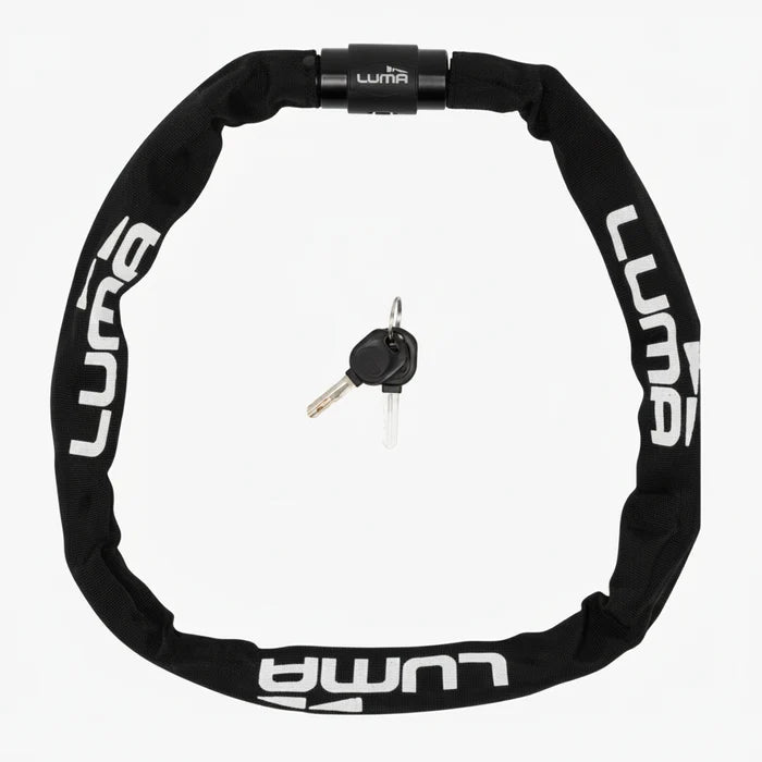 LUMA Lock Alpha 6 Plus Chain 6mm x 950mm With Key Lock - Black