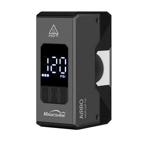 MAGICSHINE AIRRO high pressure electric tyre pump with LED display and multi-valve adapters