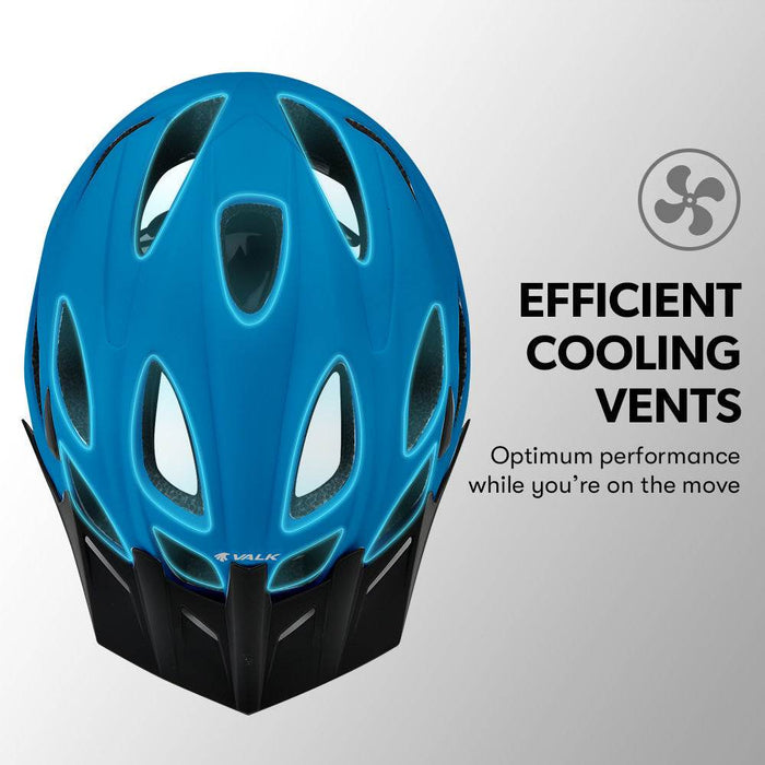 Medium Mountain Bike Comfortable Helmet 56-58cm | Blue