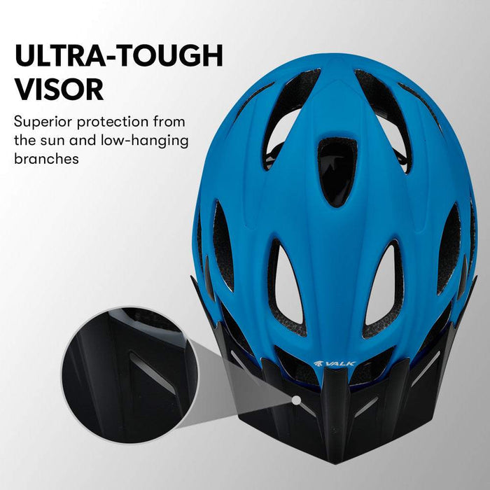 Medium Mountain Bike Comfortable Helmet 56-58cm | Blue