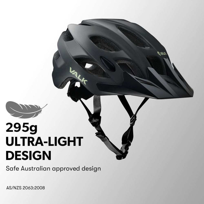 Medium Mountain Bike Cycle Helmet Lightweight 56-58cm | Grey
