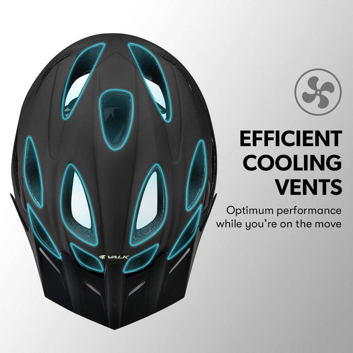 Medium Mountain Bike Cycle Helmet Lightweight 56-58cm | Grey