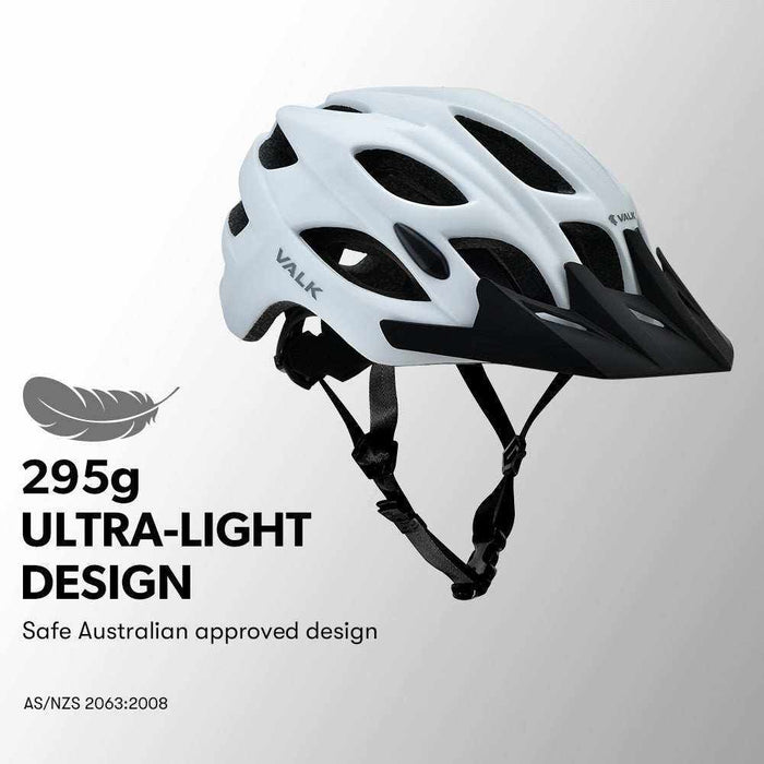 Medium Mountain Bike Helmet 56-58cm | White
