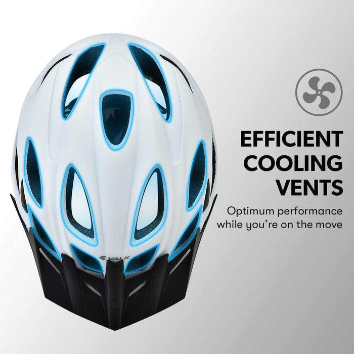 Medium Mountain Bike Helmet 56-58cm | White