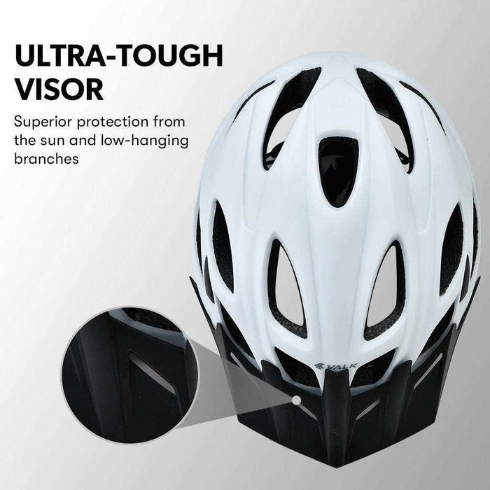 Medium Mountain Bike Helmet 56-58cm | White