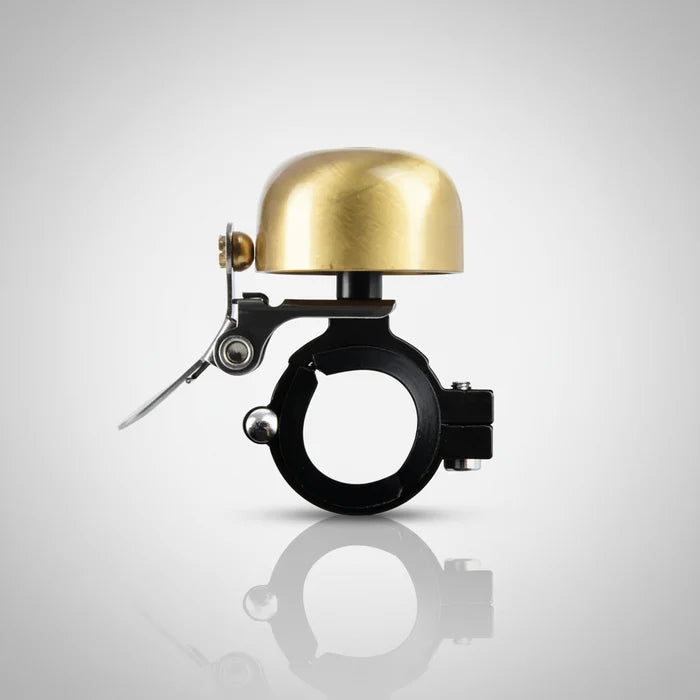 Mini Ping Brass Bell Gold Fits 22.2mm - 28.6mm Handelbar