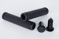 MTB File Design Grips With Plugs 130mm - Black