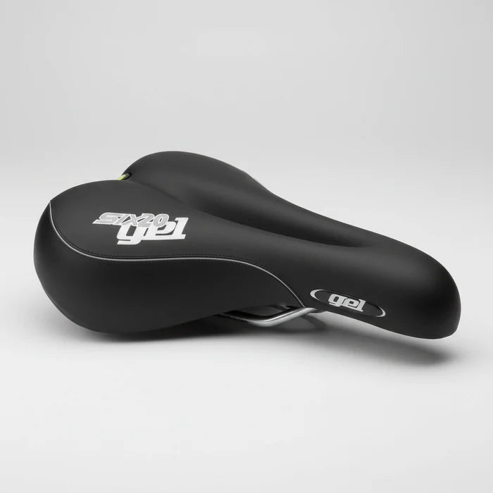 MTB/Hybrid Saddle Gel Plush O-Zone Cut Out 265mm x 165mm - Black