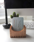Oak Wooden Business Card Holder