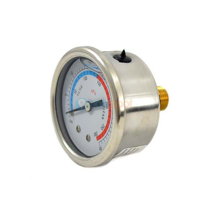 Oil Filled Pressure Gauge w/ O-ring for Emaux V Series / Zodiac ZT MPV