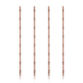 Pacific Bamboo Straws in Copper, Set of 4
