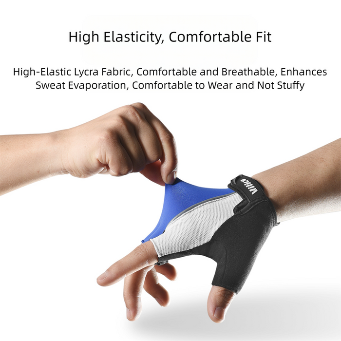 Padded Half-Finger Bike Riding Gloves | M
