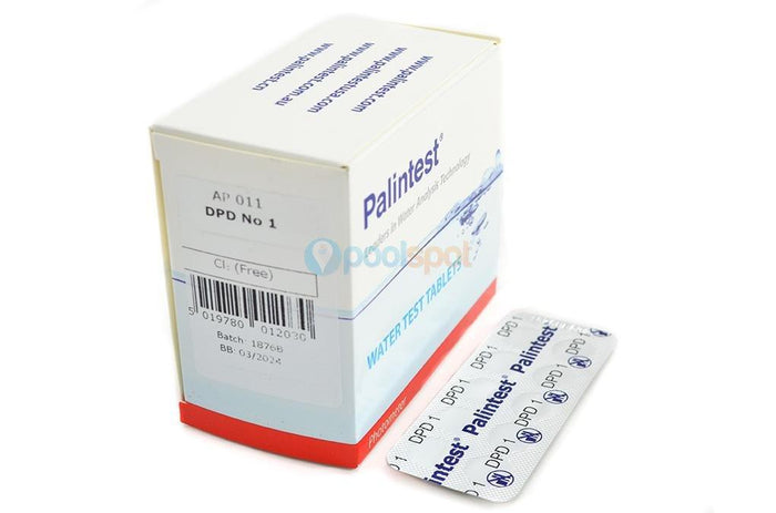 Palintest Free Chlorine (DPD1) - Box of 250 Photometer Test Tablets