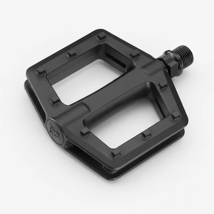 PEDALS - JUNIOR For 16-20" Bikes 1/2" Boron Axle One Piece PP Body - Black