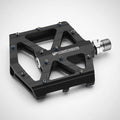 PEDALS 9/16" Alloy Body/Cro-mo Axle Replaceable Pins - Black/Silver