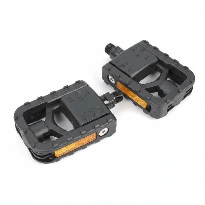 PEDALS 9/16" Folding Fiberglass/Nylon Platform - Black