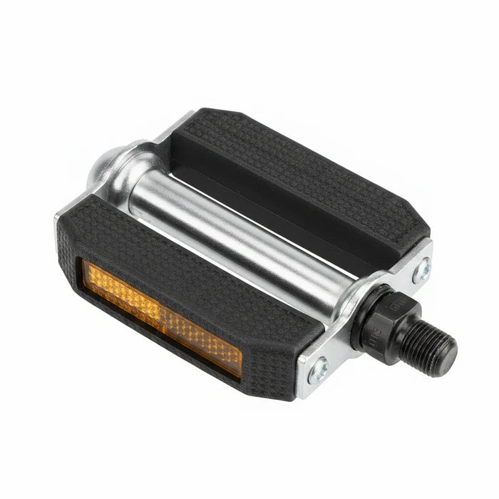 PEDALS 9/16" PVC Blocks Steel - Black