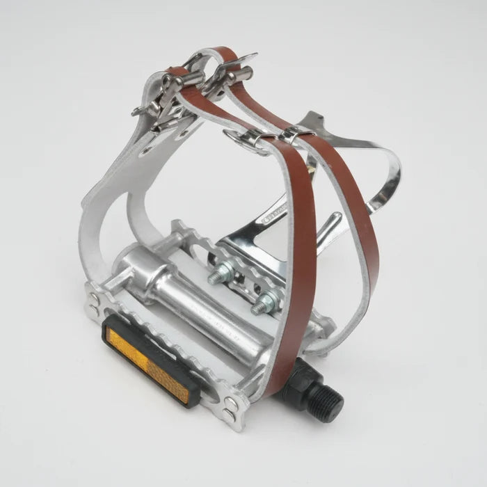 PEDALS 9/16" Retro Alloy - SILVER (Sold as a Pair)