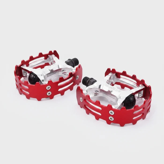 PEDALS Bear Trap Alloy 1/2" Cr-mo Axle - Red