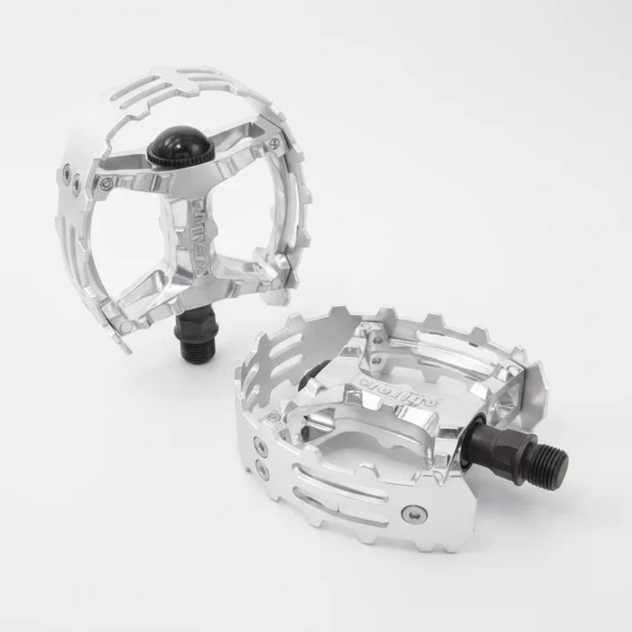 PEDALS Bear Trap Alloy 1/2" Cr-mo Axle - Silver