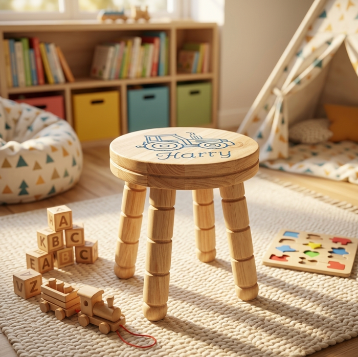 Personalised Children's Wooden Stool