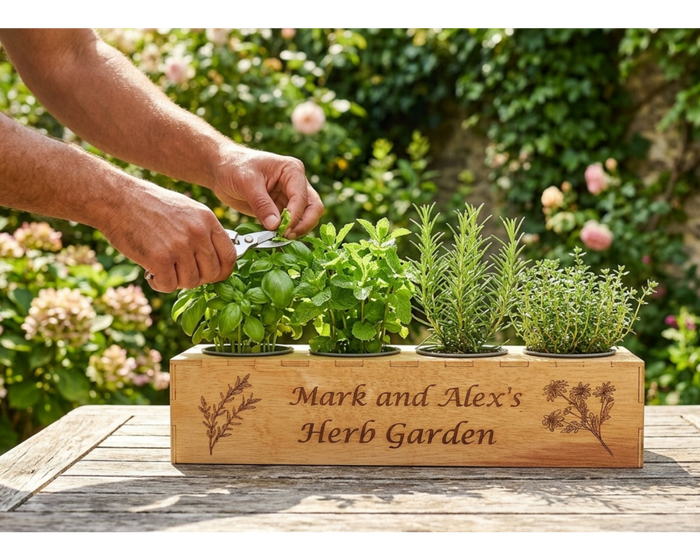 Personalised Herb Garden Planter Box