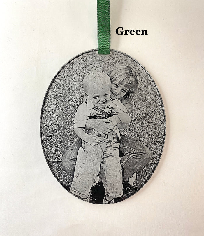 Personalised Photo Christmas Acrylic Decoration