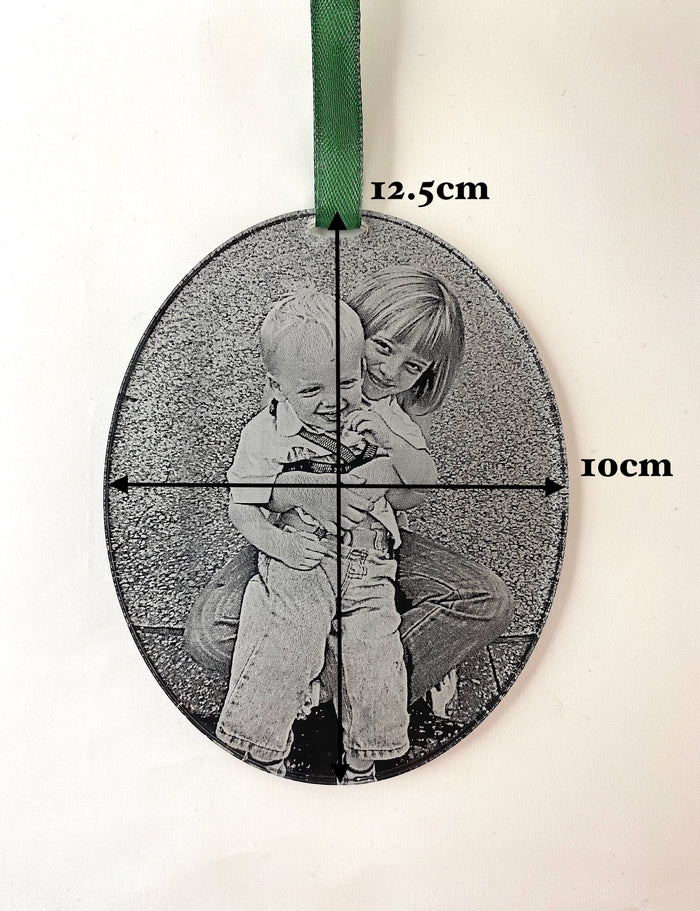 Personalised Photo Christmas Acrylic Decoration