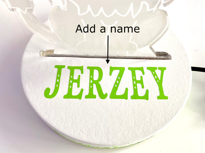 Personalised Unicorn LED Night Light - Magical Bedroom Lamp for Kids