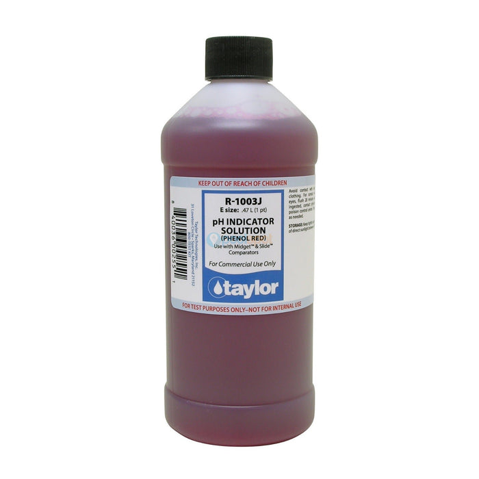 pH Indicator Solution / Phenol Red (for Comparators) R-1003J, Taylor Technologies