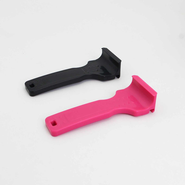 Pink and black durable bike tire removal and installation levers set