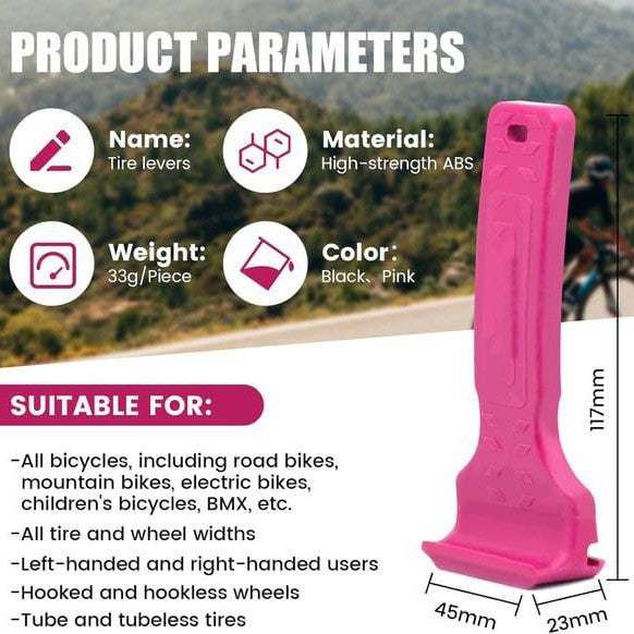 Pink and Black Easy-to-use Tire Removal and Installation Tool