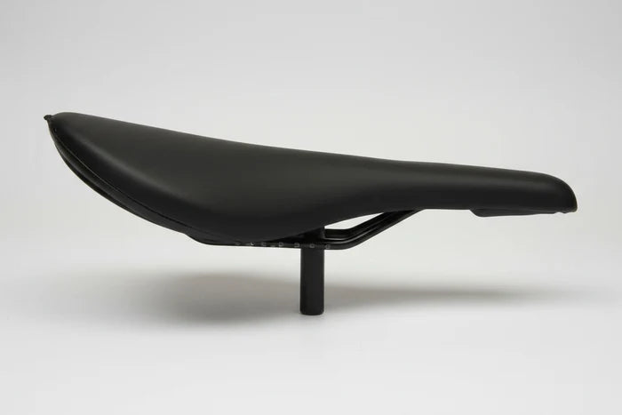Pivotal BMX Saddle With Hollow Bolt PP Plastic Without Padding - Black