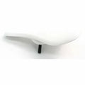 Pivotal BMX Saddle With Hollow Bolt PP Plastic Without Padding - White