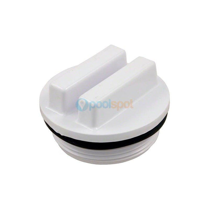 Plug 1½" MPT/MIP with O-Ring - White - for Hayward Filters